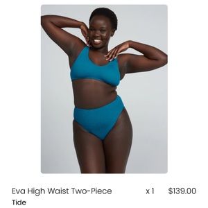 NWOT youswim Eva High Waist Two Piece